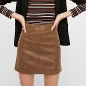 Free People Vegan Suede Skirt NWT